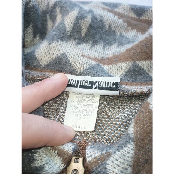 Another Name VTG Tribal Aztec Print Western Pullover Sweater Women Small - Picture 3 of 4